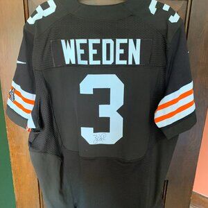 Brandon Weeden Signed Browns Jersey